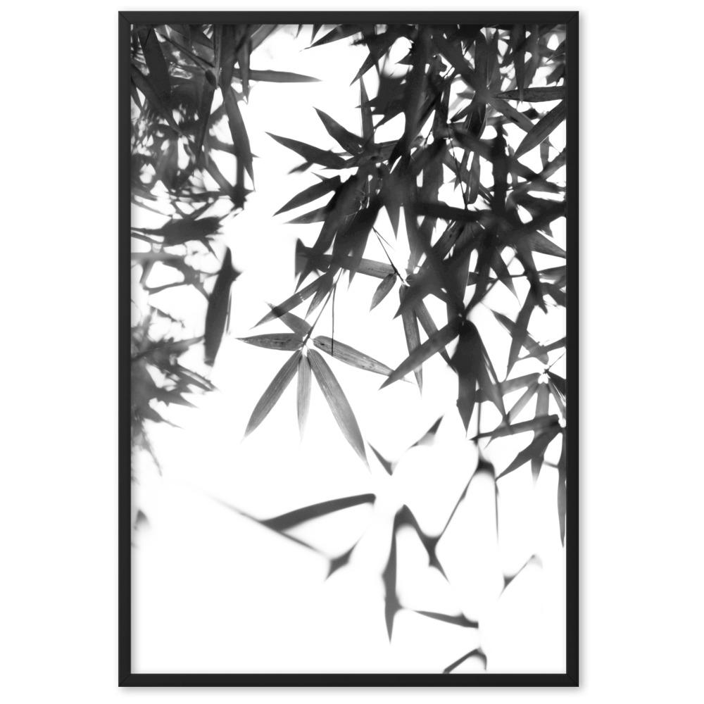 Poster im Rahmen | Bambusblätter Wandbild