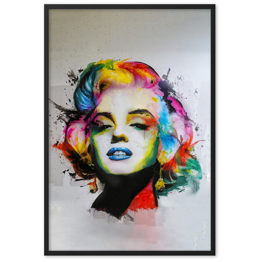Marilyn Monroe Kunstdruck Din A4 – Schwarz-weiß Pop Art, Ungerahmt, Auf 230g/m² Mattem Fotopapier