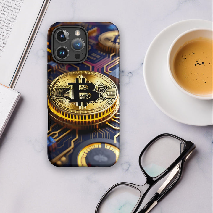 Hardcase iPhone® Handyhülle - Bitcoin Circuit