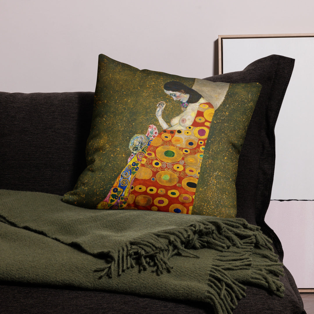 Premium Pillow - Gustav Klimt, Hope II