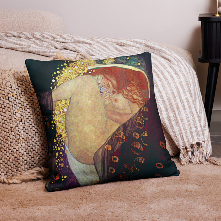 Premium Pillow - Gustav Klimt, Danae