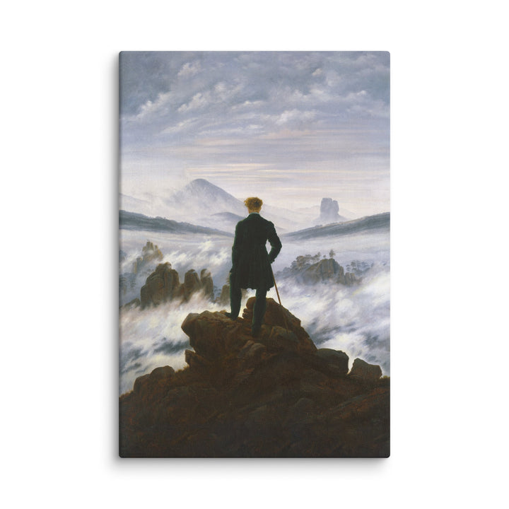 Toile - Caspar David Friedrich, Le Voyageur au-dessus de la mer de brouillard