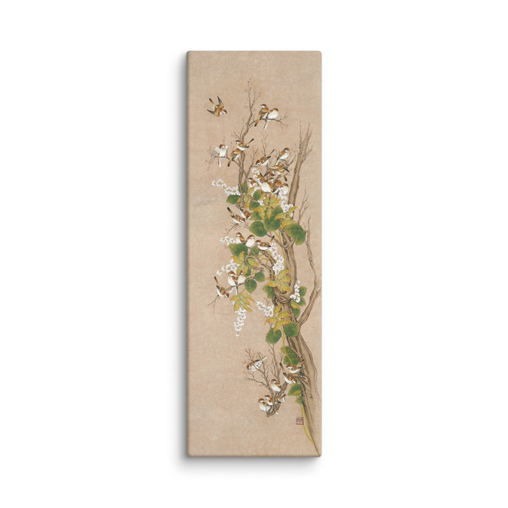 canvas-_in_-12x36-Leinwand-Seungmin-Yoon-Spatzenschwarm