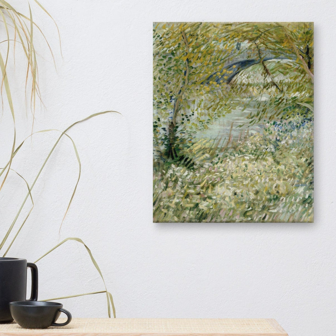 Leinwand - Van Gogh, Seineufer im Frühling an der Pont de Clichy