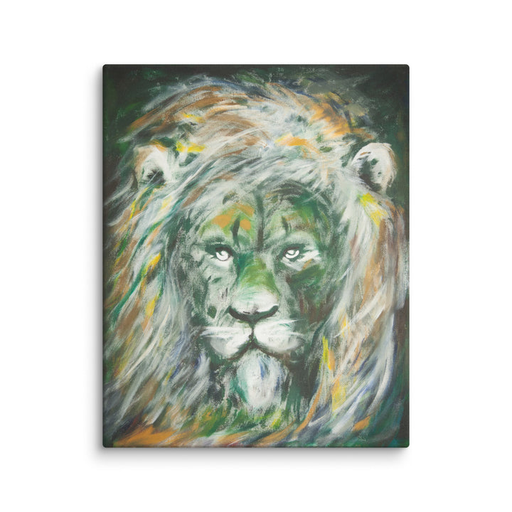 Leinwand - Grüne Löwe, Hyoun Wook Song
