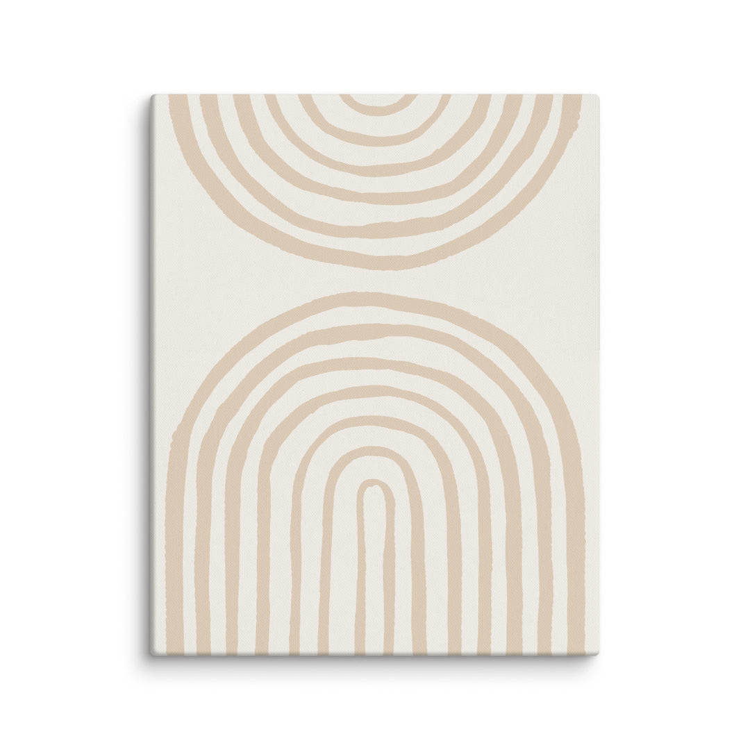 Leinwand - Spiral Arches Beige