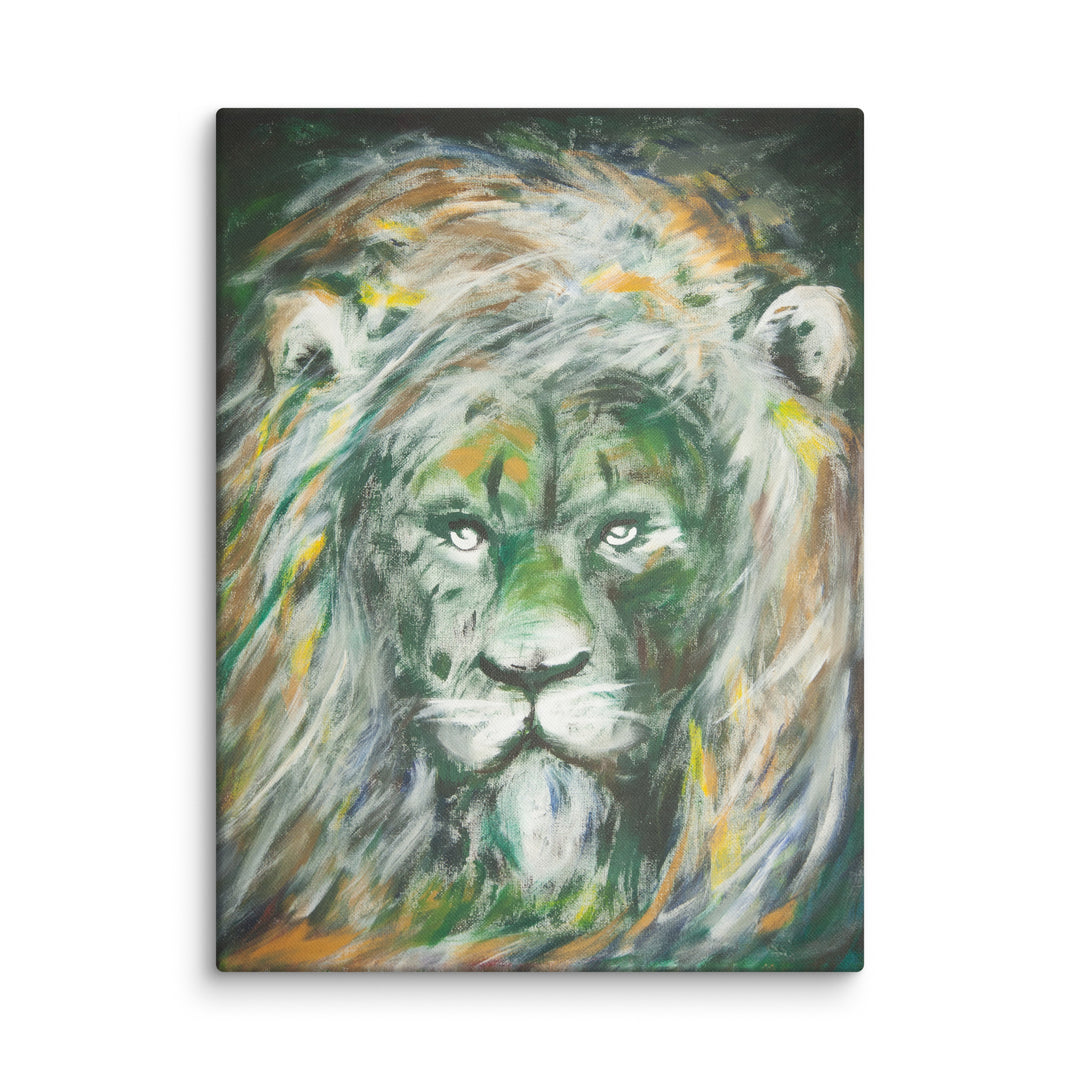 Leinwand - Grüne Löwe, Hyoun Wook Song