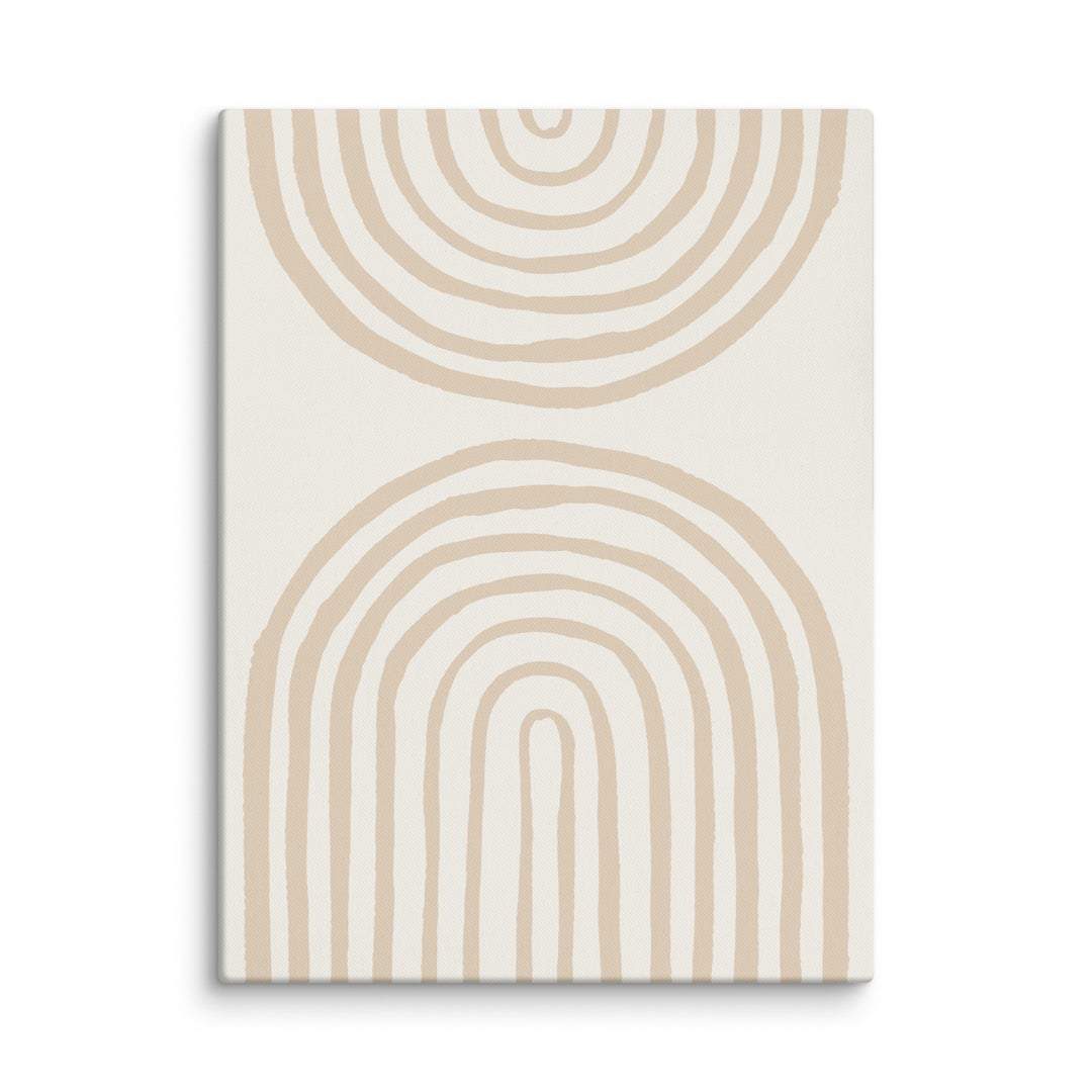 Leinwand - Spiral Arches Beige