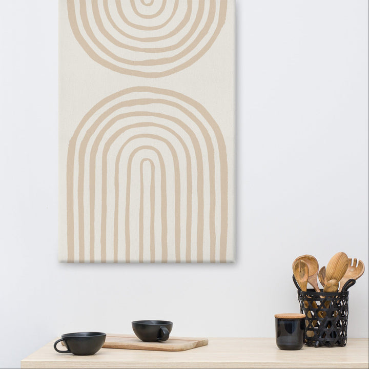 Leinwand - Spiral Arches Beige