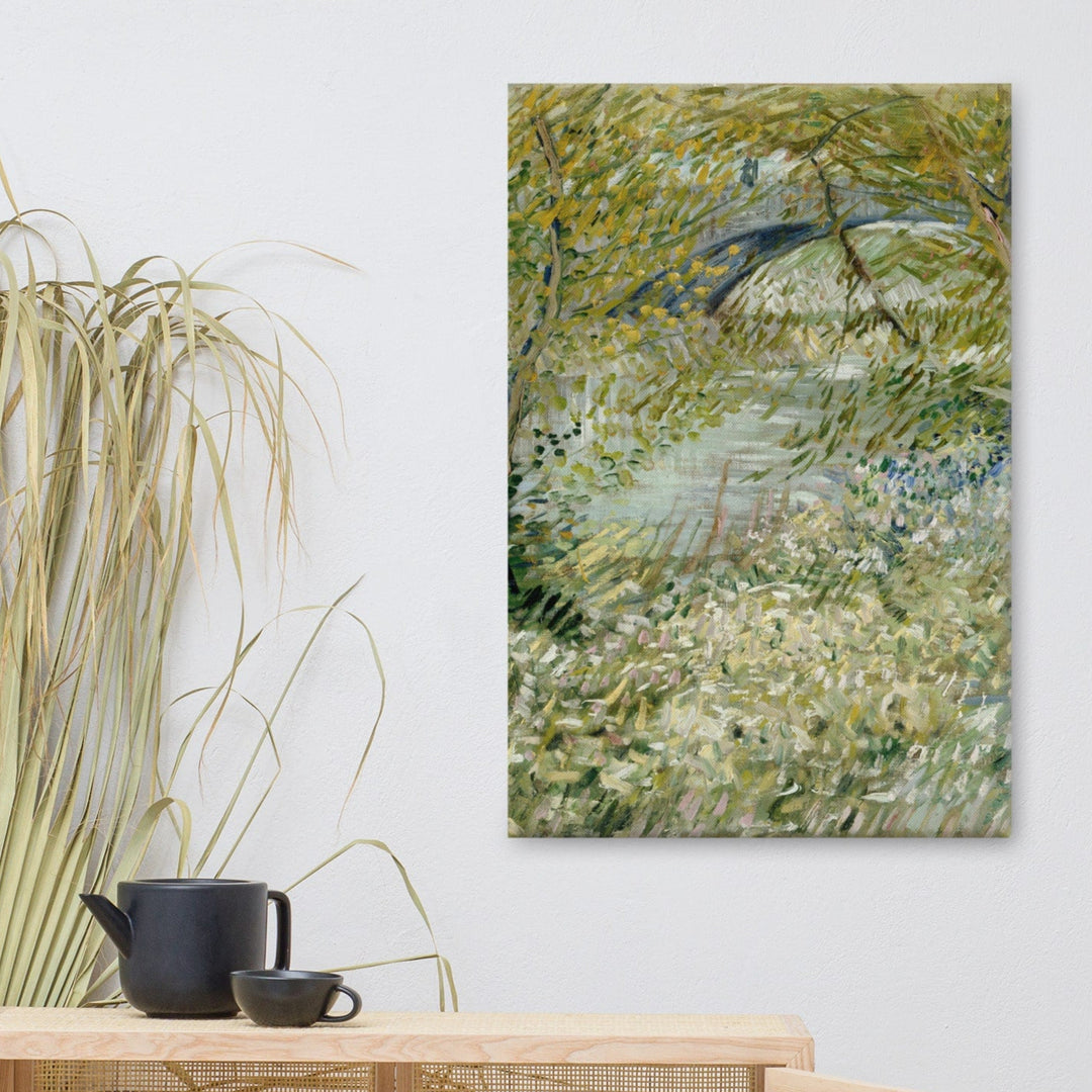 Leinwand - Van Gogh, Seineufer im Frühling an der Pont de Clichy