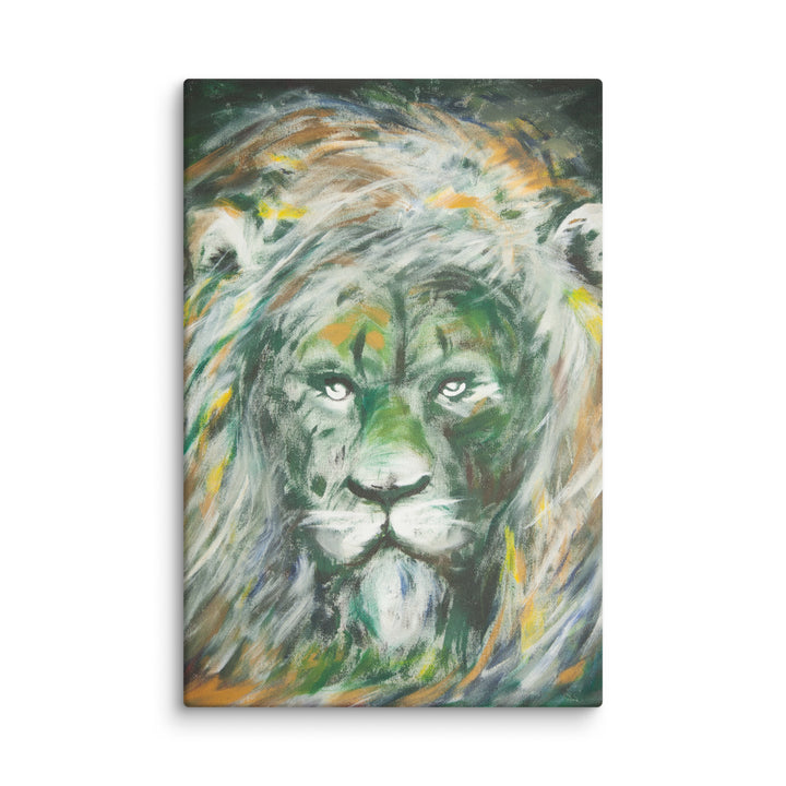Leinwand - Grüne Löwe, Hyoun Wook Song