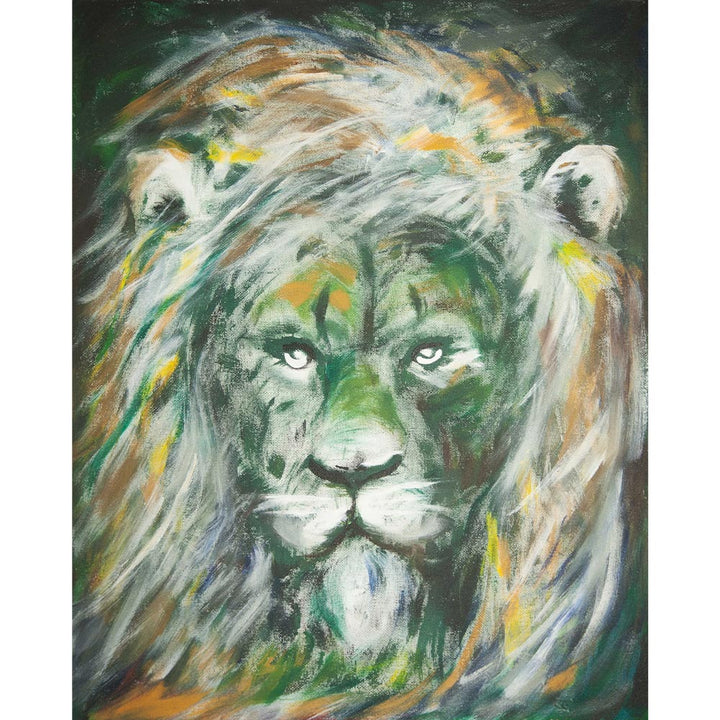 Original Gemälde - Grüne Löwe, Hyoun Wook Song
