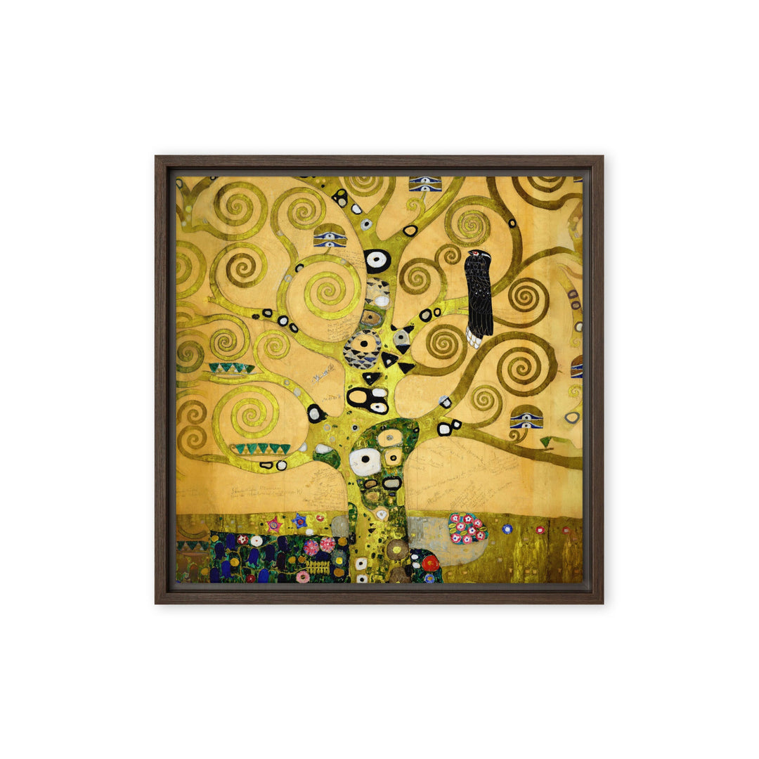 Canvas - Gustav Klimt, der Lebensbaum artlia Braun / 16″×16″ artlia