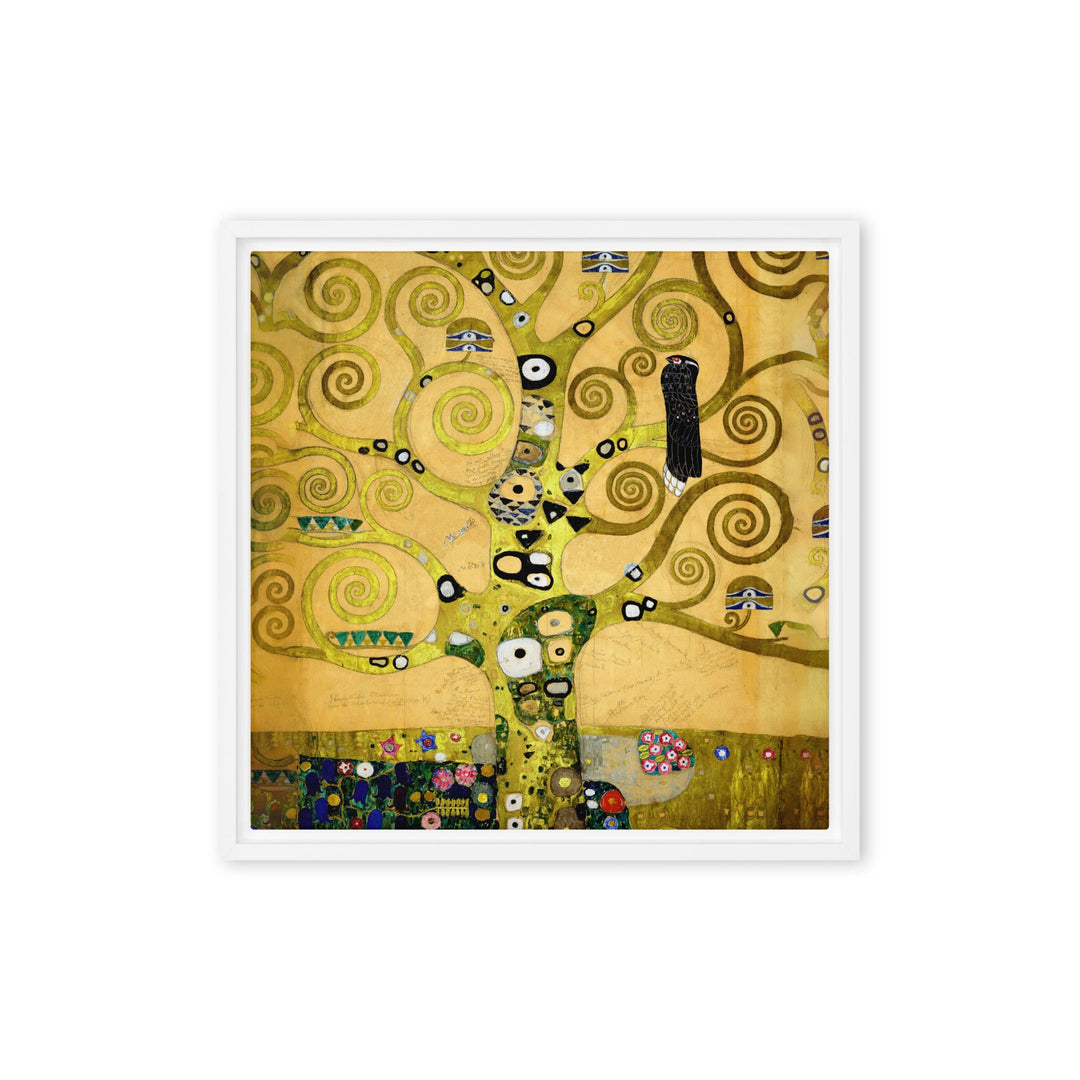 Canvas - Gustav Klimt, der Lebensbaum artlia Weiß / 16″×16″ artlia