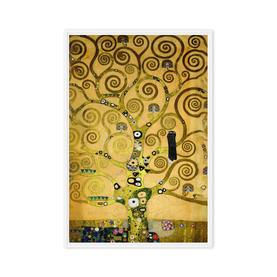 Canvas - Gustav Klimt, der Lebensbaum artlia Weiß / 24″×36″ artlia