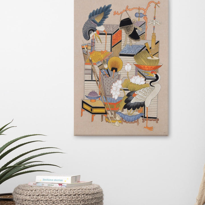 canvas-korean-sehnsucht-nach-wissen-mit-kranich-longing-for-knowledge-with-crane-seungmin-yoon_8_-min