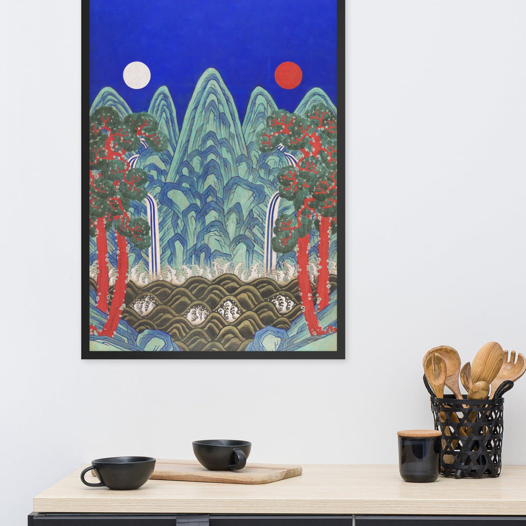 poster-sonne-mond-und-fuenf-gipfel-sun-moon-and-five-peaks-artlia