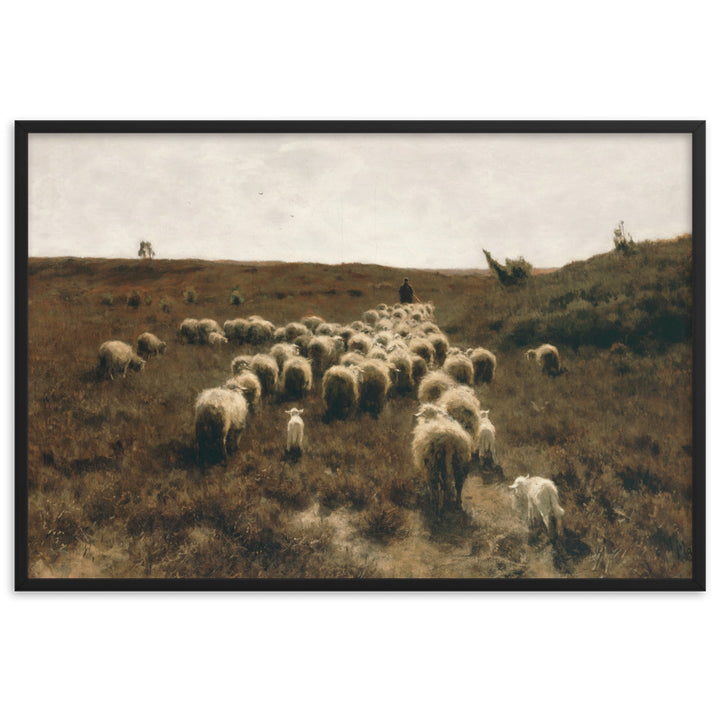 Poster - Anton Mauve, The Return of the Flock, Laren