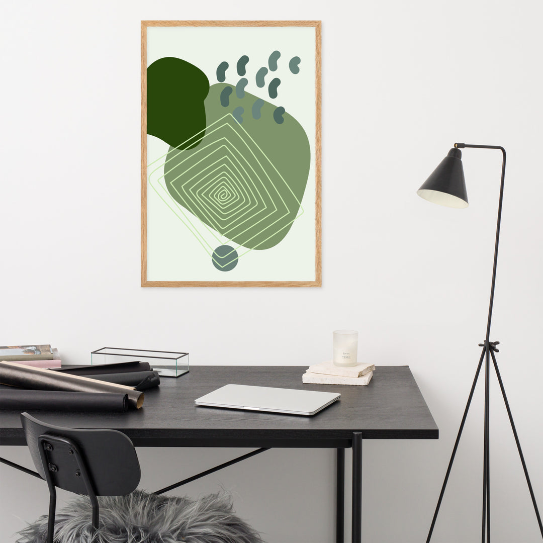 Poster - Spiral Green