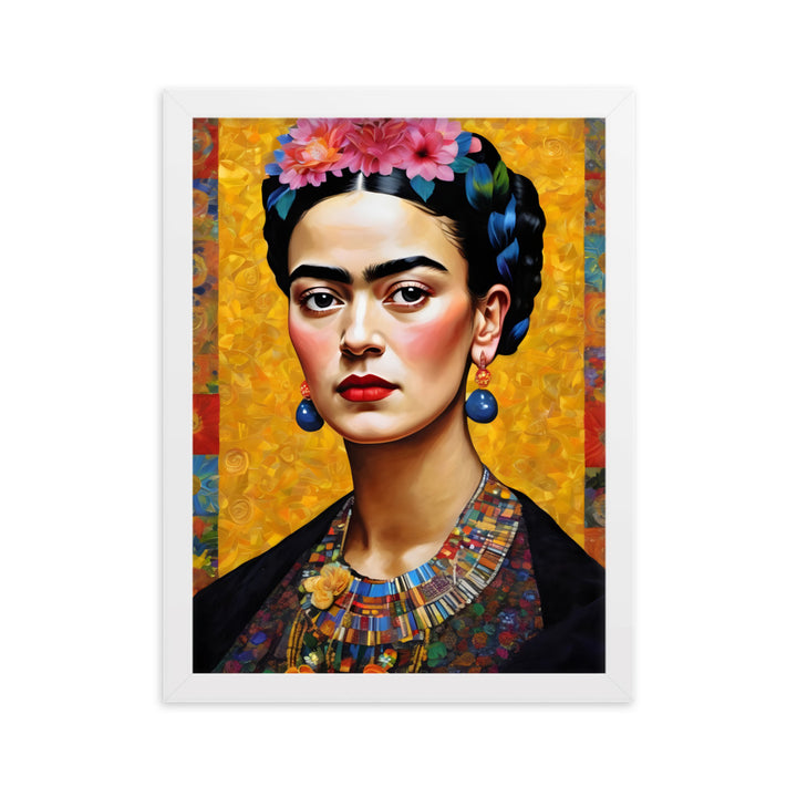 Poster - Frida Kahlo in the style of Gustav Klimt