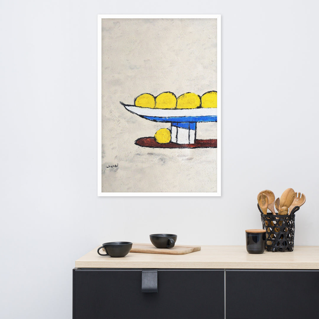 Poster - Whanki Kim, lemons on tray