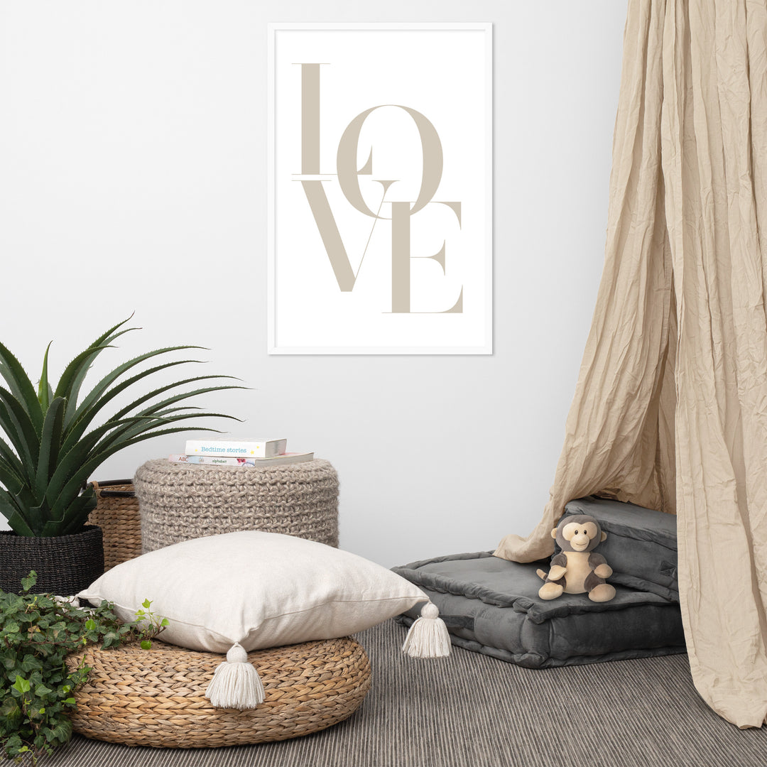 Poster - Love Beige