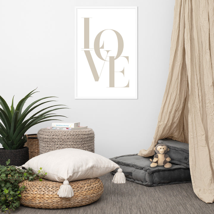 Poster - Love Beige