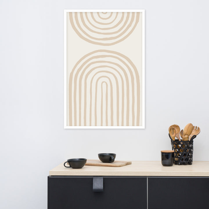 Poster - Spiral Arches Beige