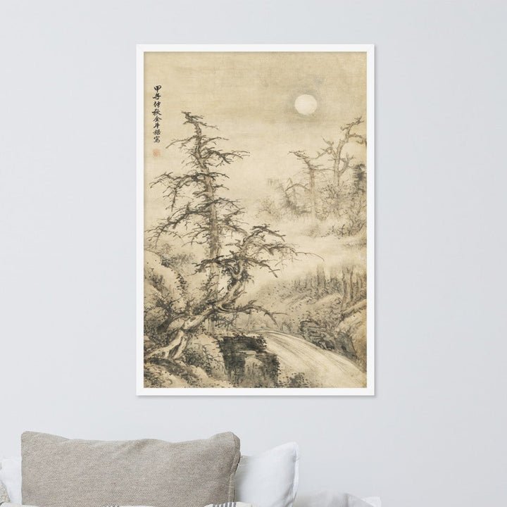 enhanced-matte-paper-framed-poster-_cm_-white-61x91-cm-mondnachtige-herbstlandschaft