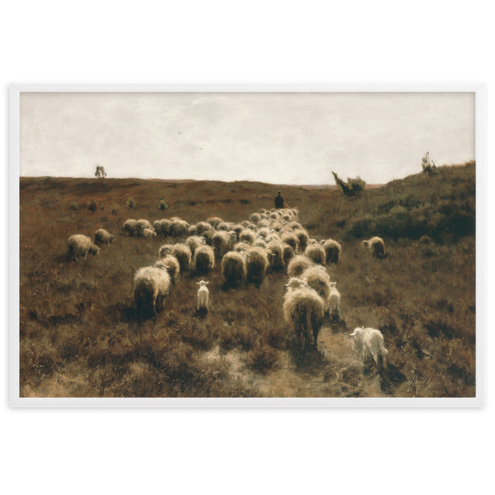 Poster - Anton Mauve, The Return of the Flock, Laren