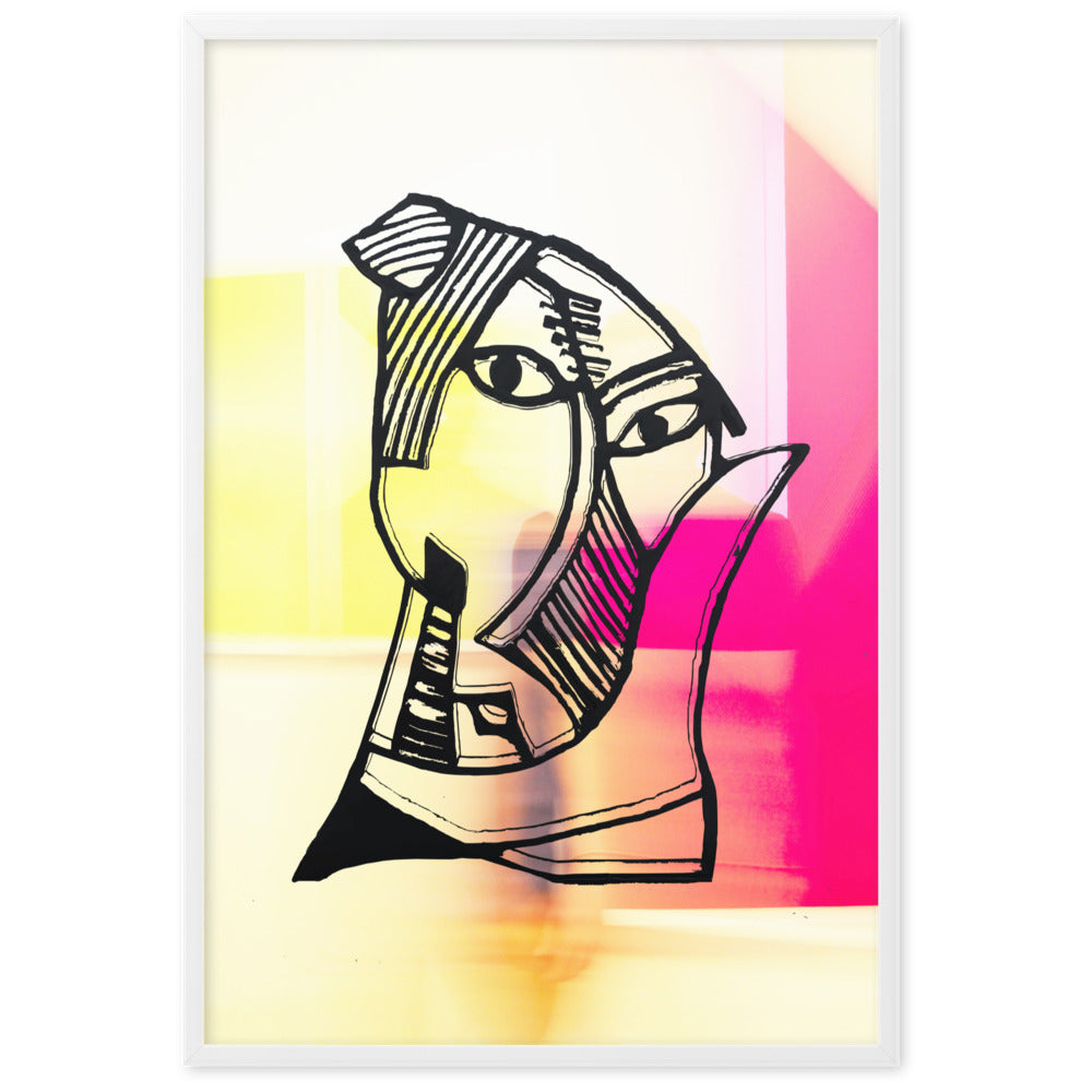 Poster - Pablo Picasso, Les Demoiselles d'Avignon in Pink