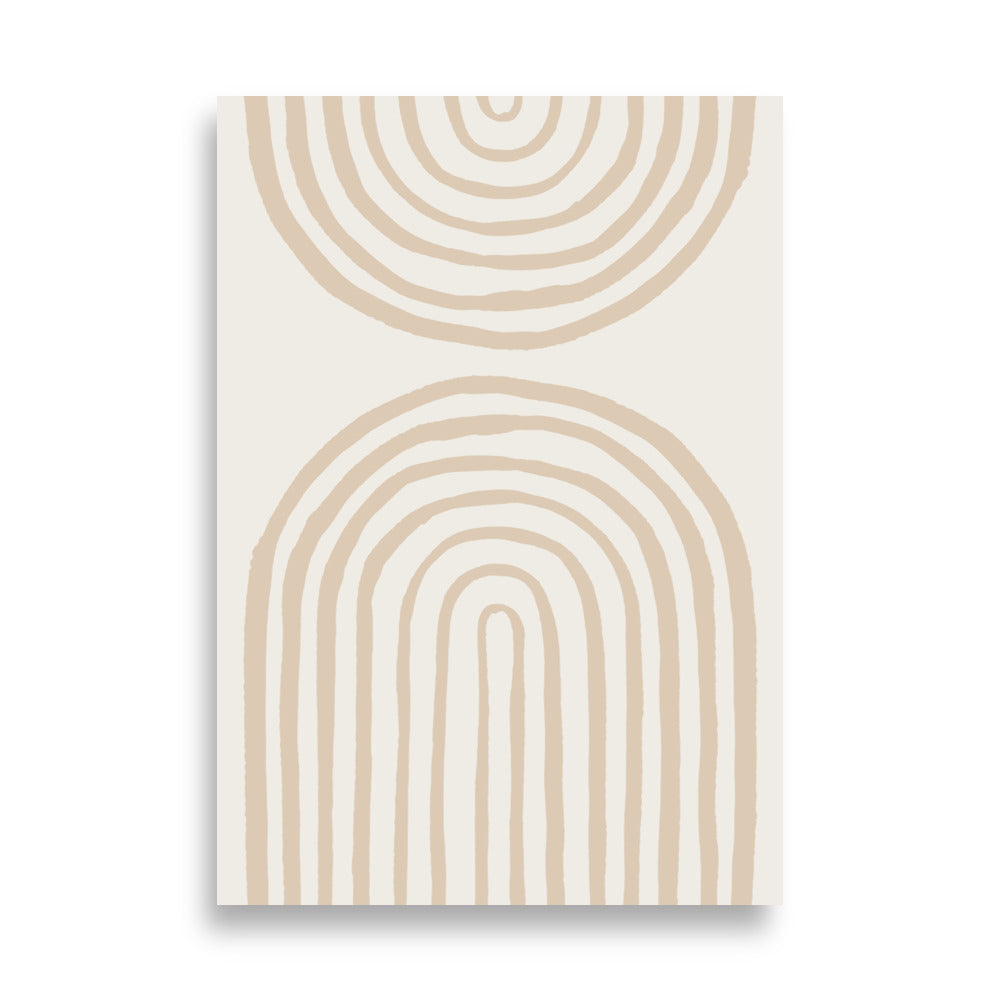 Poster - Spiral Arches Beige