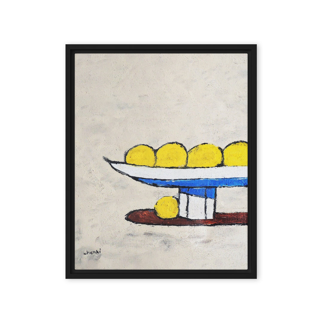 Canvas - Whanki Kim, lemons on tray