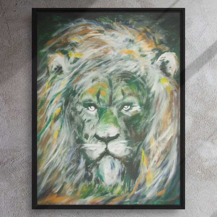 Leinwand - Grüne Löwe, Hyoun Wook Song