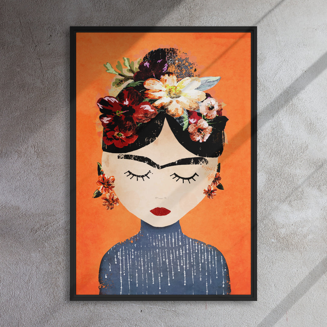 Canvas - Frida Kahlo Orange