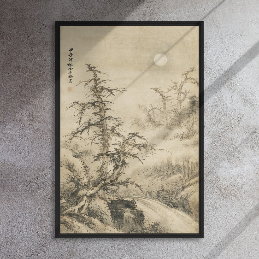 framed-canvas-_in_-black-24x36-mondnachtige-herbstlandschaft