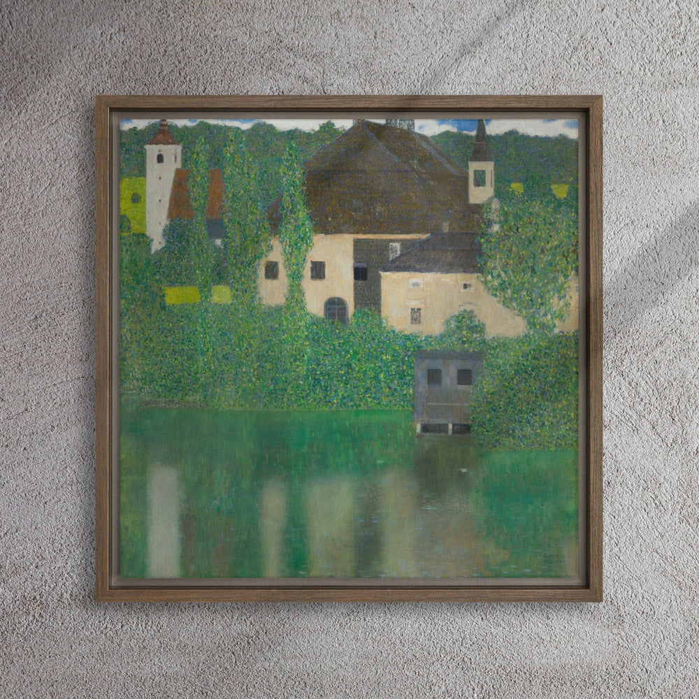 framed-canvas-_in_-brown-16x16-Gustav-Klimt-Wasserschloss-Kammer-am-Attersee-min