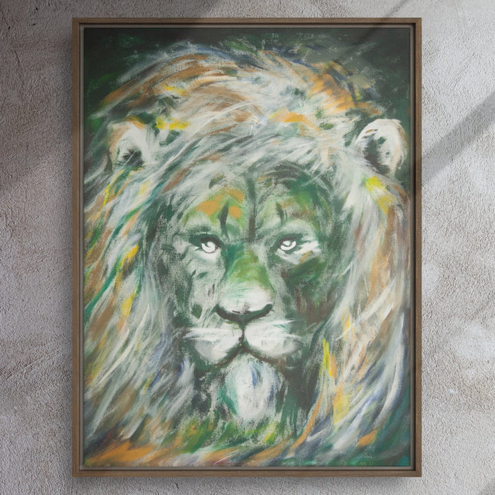 Leinwand - Grüne Löwe, Hyoun Wook Song