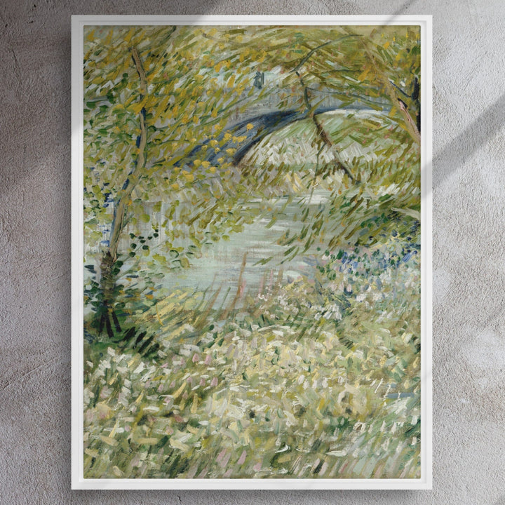 Leinwand - Van Gogh, Seineufer im Frühling an der Pont de Clichy