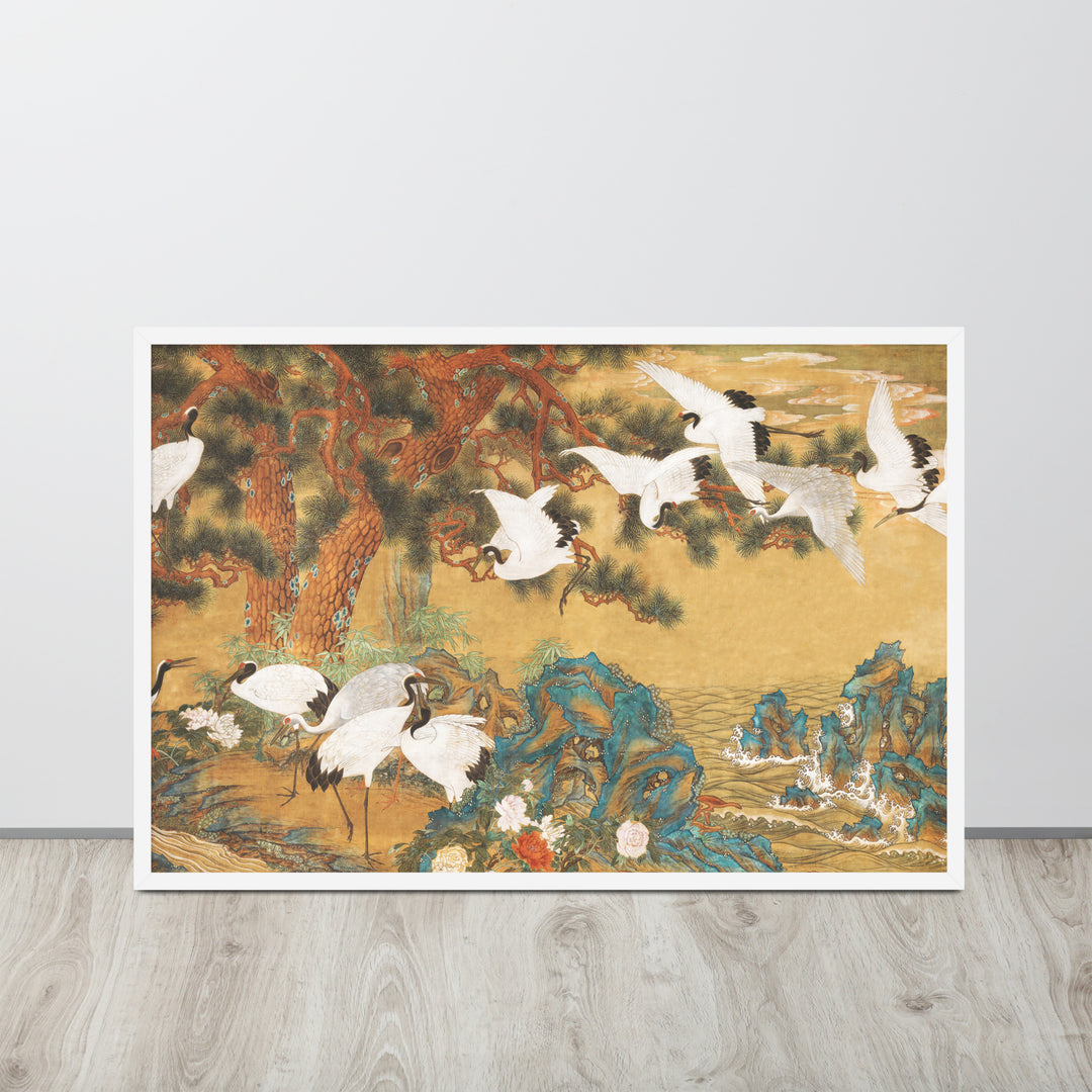 framed-poster-_cm_-white-61x91-cm-front-6-weisse-kraniche-aus-dem-changdeokgung-palast