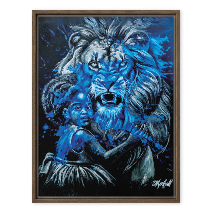 Leinwand - Fierce Guardian, Nokuthula M Mpofu Braun / 61x81 cm (24″×32″) artlia