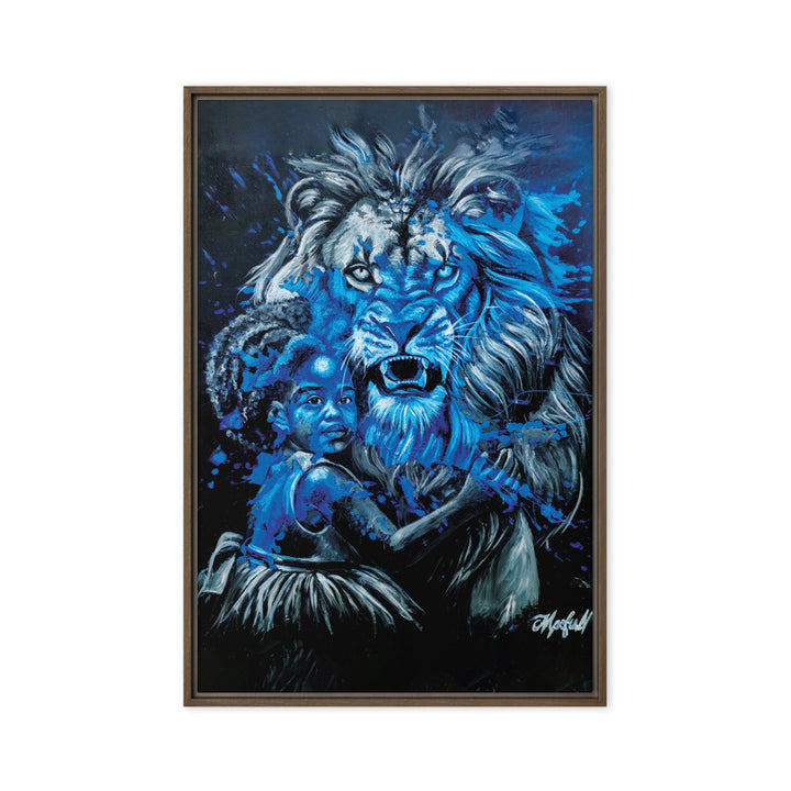 Leinwand - Fierce Guardian, Nokuthula M Mpofu Braun / 61x91 cm (24″×36″) artlia