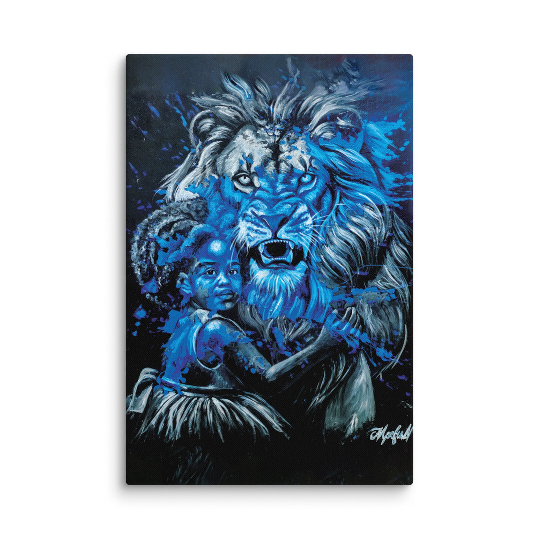 Leinwand - Fierce Guardian, Nokuthula M Mpofu ohne Rahmen / 51x76 cm (20″×30″) artlia