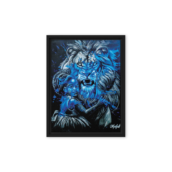 Leinwand - Fierce Guardian, Nokuthula M Mpofu Schwarz / 31x41 cm (12″×16″) artlia