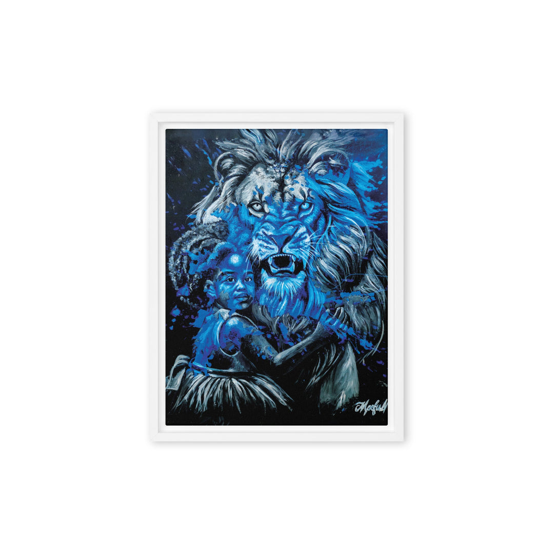 Leinwand - Fierce Guardian, Nokuthula M Mpofu Weiß / 31x41 cm (12″×16″) artlia