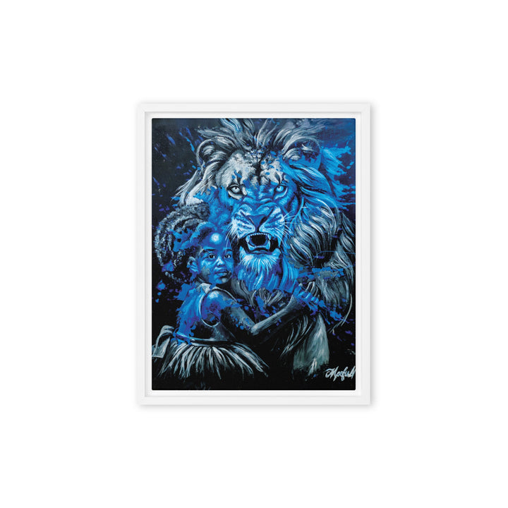 Leinwand - Fierce Guardian, Nokuthula M Mpofu Weiß / 31x41 cm (12″×16″) artlia