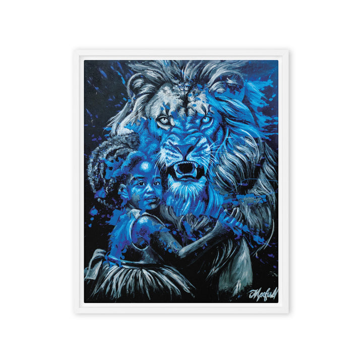 Leinwand - Fierce Guardian, Nokuthula M Mpofu Weiß / 41x51 cm (16″×20″) artlia