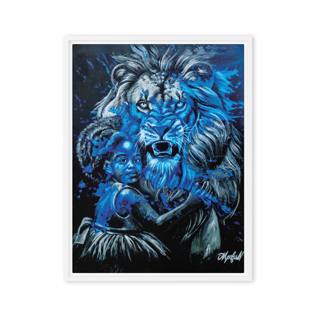 Leinwand - Fierce Guardian, Nokuthula M Mpofu Weiß / 46x61 cm (18″×24″) artlia