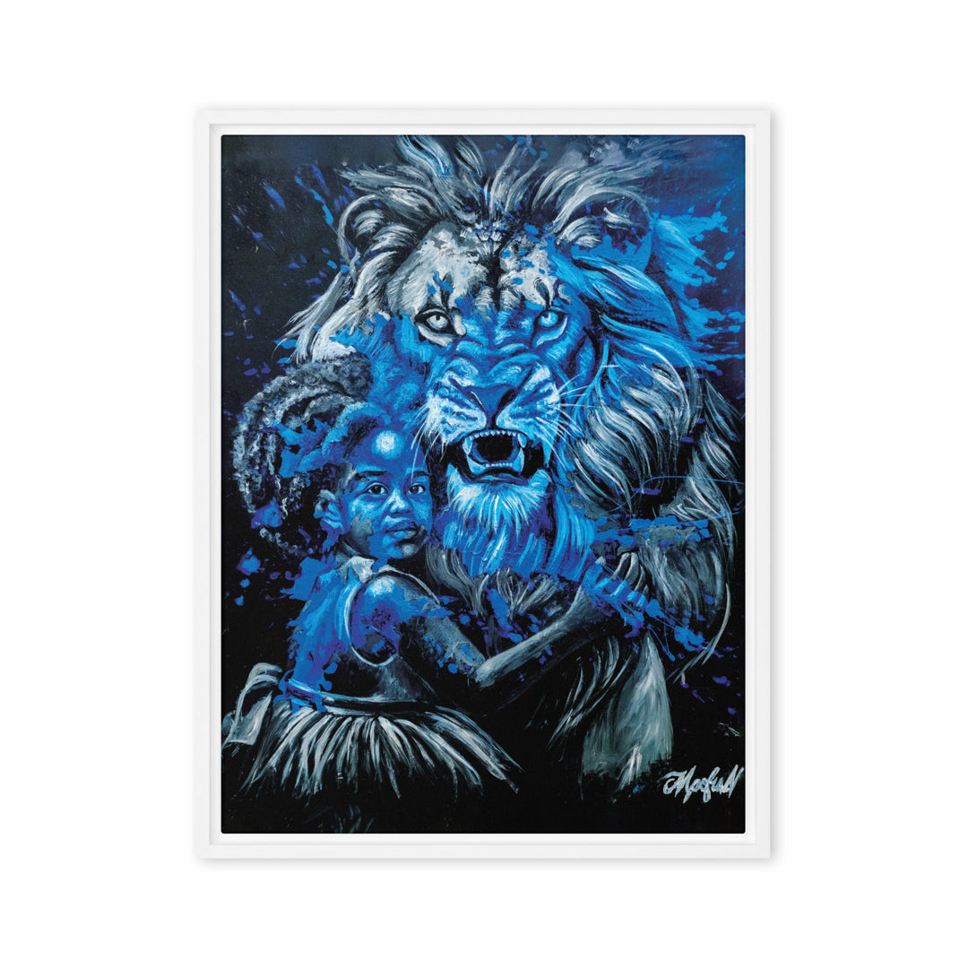 Leinwand - Fierce Guardian, Nokuthula M Mpofu Weiß / 61x81 cm (24″×32″) artlia