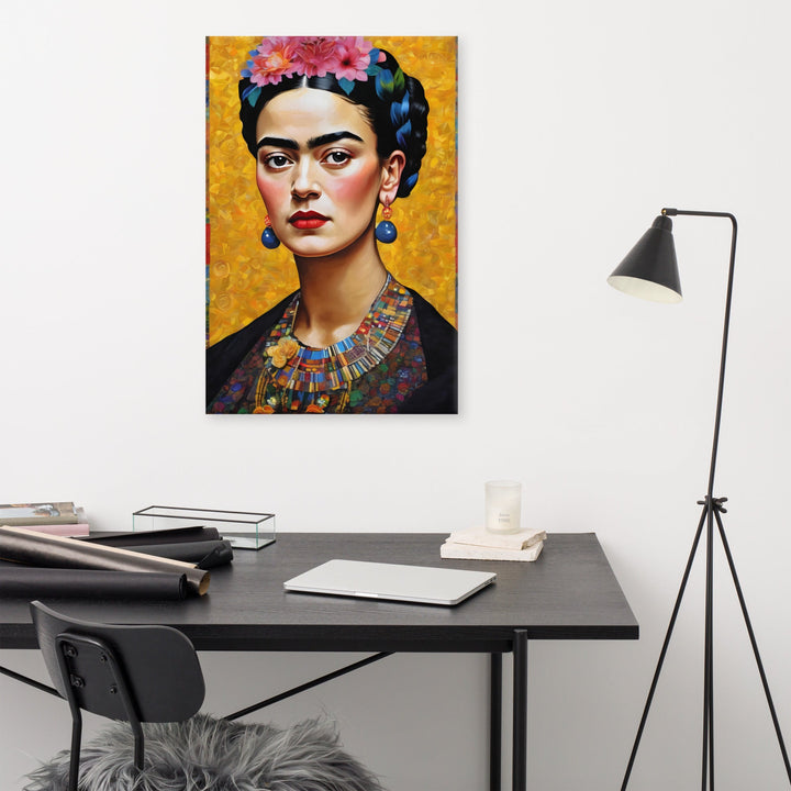 Leinwand - Frida Kahlo in the style of Gustav Klimt Kuratoren von artlia artlia